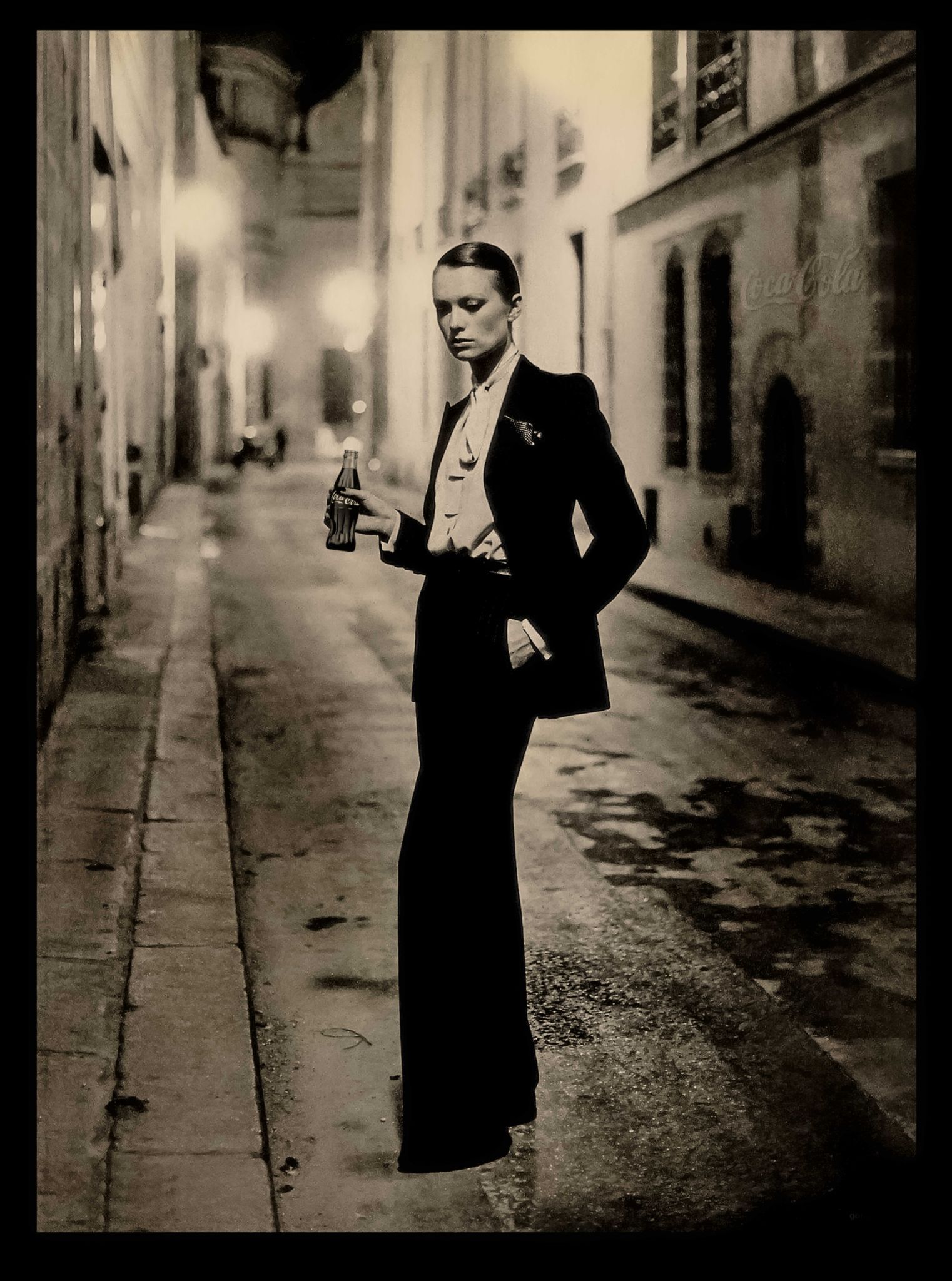 Rue Aubriot Marais  Paris Helmut Newton Coca Cola Yves Saint Laurent 